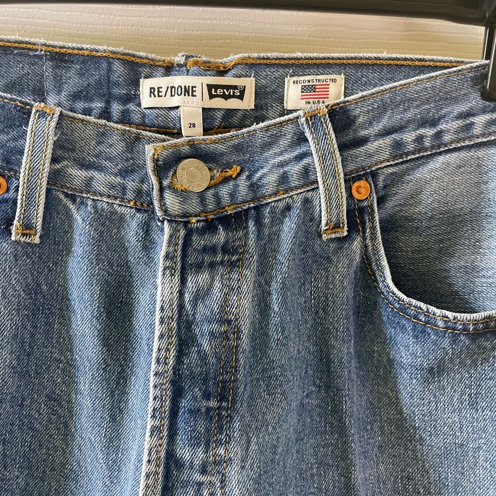 Levis Re/Done women jeans ultra high rise wide size 28‎ NWT - Picture 2 of 12